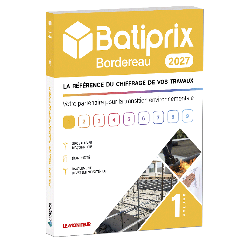Batiprix Bordereau 2027 Volume - Vol.1 - Gros œuvre - Maçonnerie, Etanchéité, Ravalement