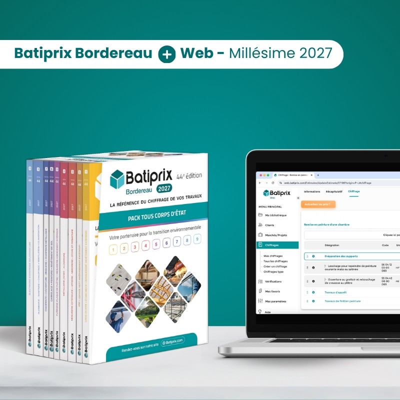 Batiprix Bordereau & Web Chiffrage - Millésime 2027 - TCE