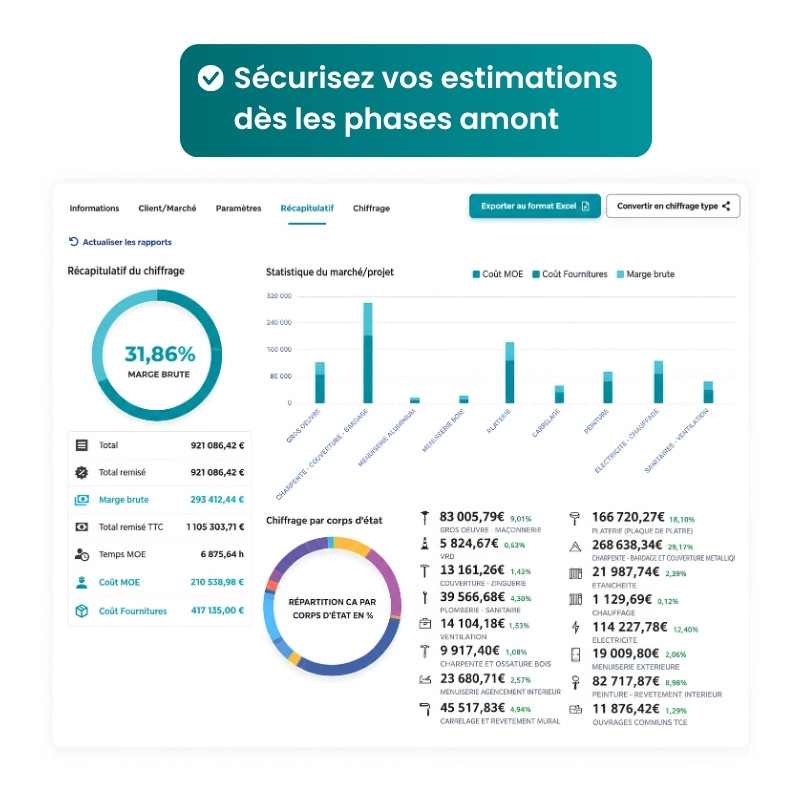 Sécurisez vos estimations
dès les phases amont