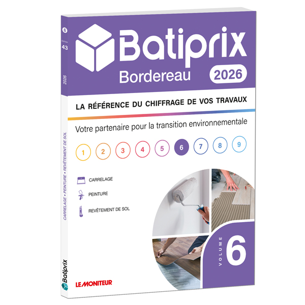 Bordereau 2026 - Volume 6 - Carrelage, Peinture, Revêtement de sol
