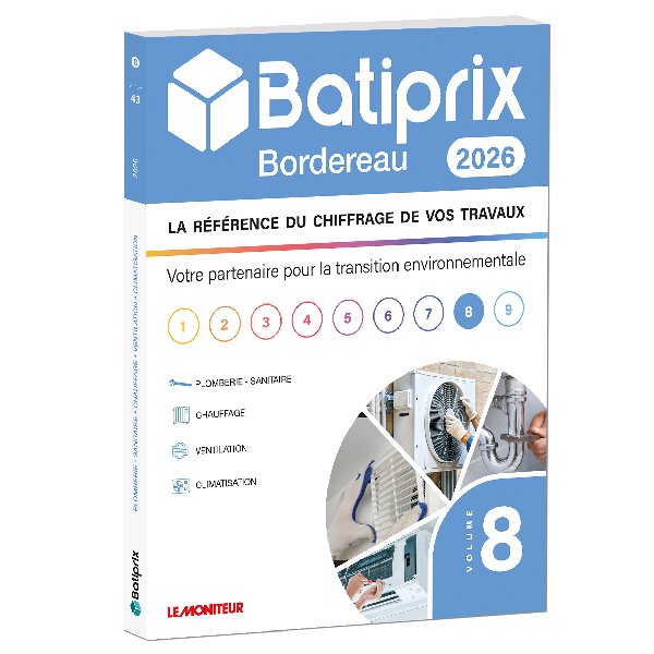 Bordereau 2026 - Volume 8 - Plomberie - Sanitaire, Chauffage, Ventilation, Climatisation