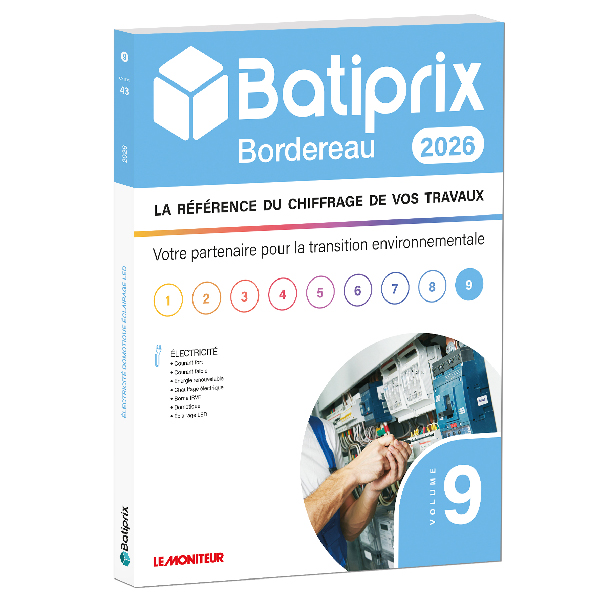Bordereau 2026 - Volume 9 - Electricité - Domotique - Eclairage LED