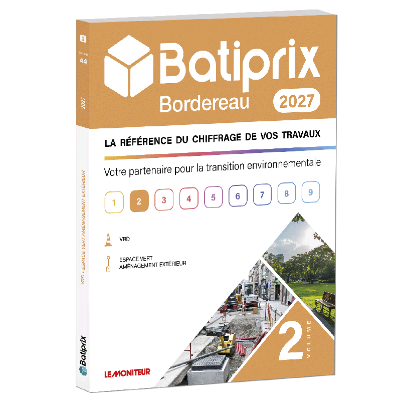 Bordereau 2027 - Volume 2 - VRD, Espace Vert, Aménagement extérieur