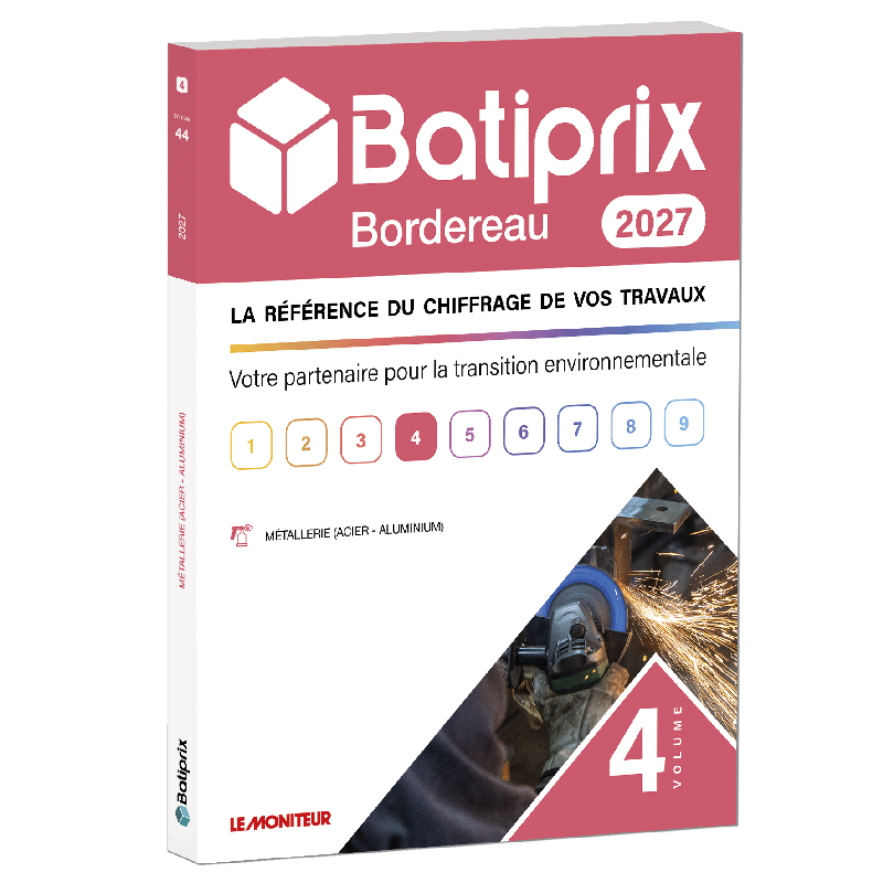 Bordereau 2027 - Volume 4 - Métallerie (Acier - Aluminium)