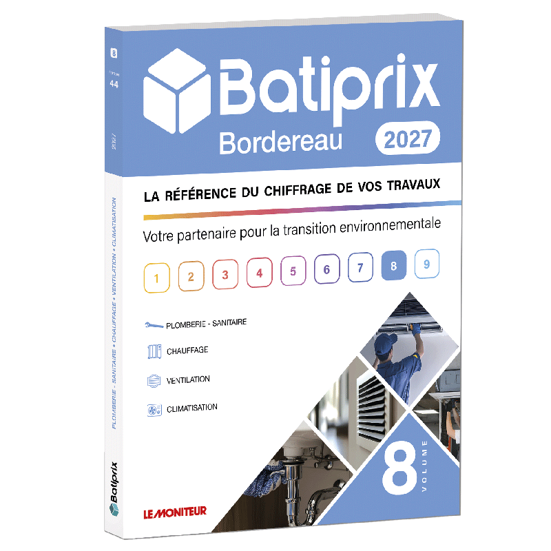 Bordereau 2027 - Volume 8 - Plomberie - Sanitaire, Chauffage, Ventilation, Climatisation