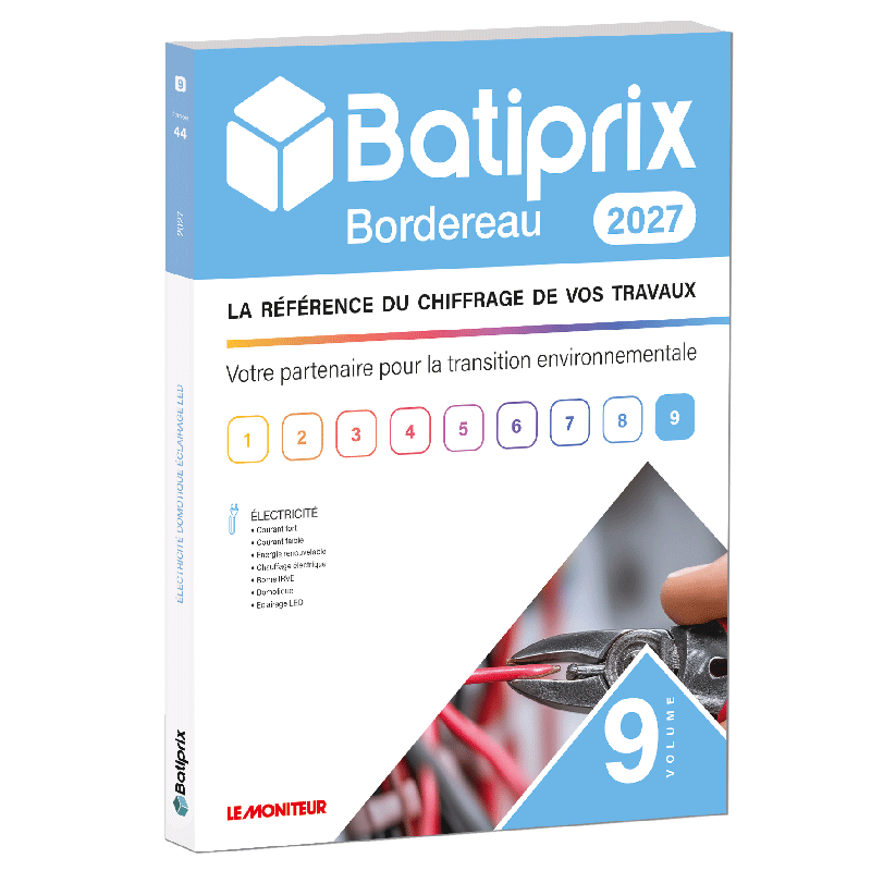 Bordereau 2027 - Volume 9 - Electricité - Domotique - Eclairage LED