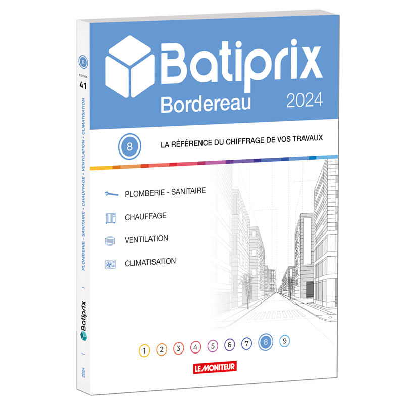 Bordereau 2024 - Volume 8 - Plomberie - Sanitaire, Chauffage, Ventilation, Climatisation