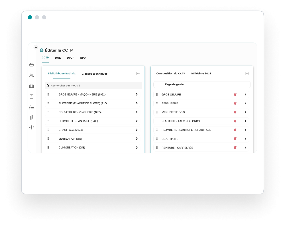 Générez automatiquement votre CCTP et les pièces écrites