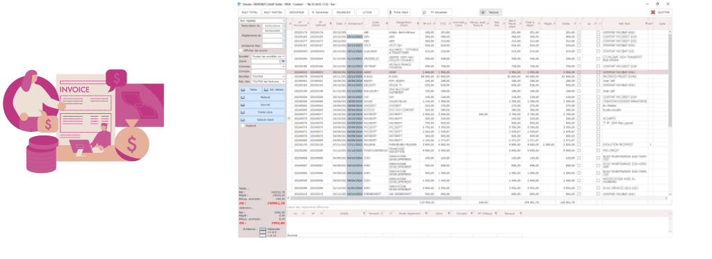 Règlements clients et relances