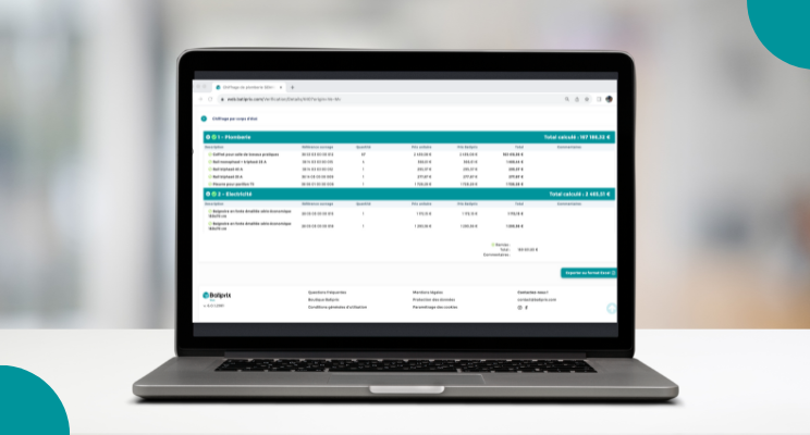 Batiprix - Gestion de marchés