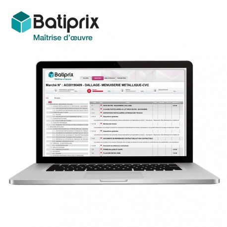 Batiprix Moe - J'édite automatiquement les pièces techniques des marchés